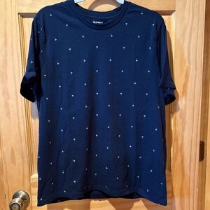 Old Navy men’s T-shirt palm Trees Navy Short Sleeve Soft Washed Large